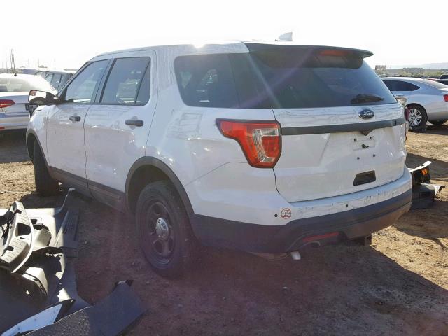 1FM5K8AR6GGB65849 - 2016 FORD EXPLORER P WHITE photo 3