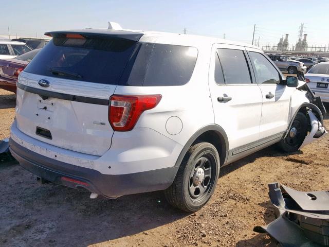 1FM5K8AR6GGB65849 - 2016 FORD EXPLORER P WHITE photo 4