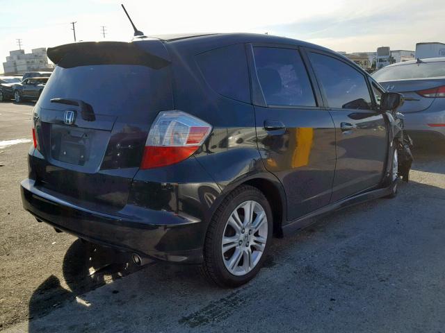 JHMGE88479S055244 - 2009 HONDA FIT SPORT BLACK photo 4