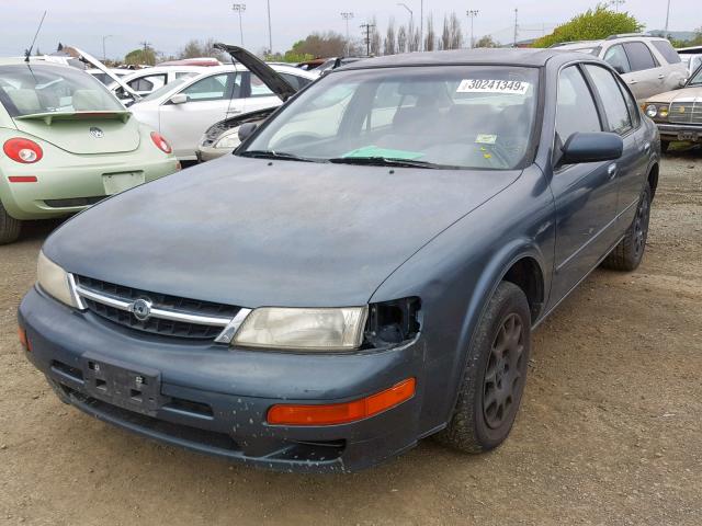 JN1CA21D6VT801726 - 1997 NISSAN MAXIMA GLE GREEN photo 2