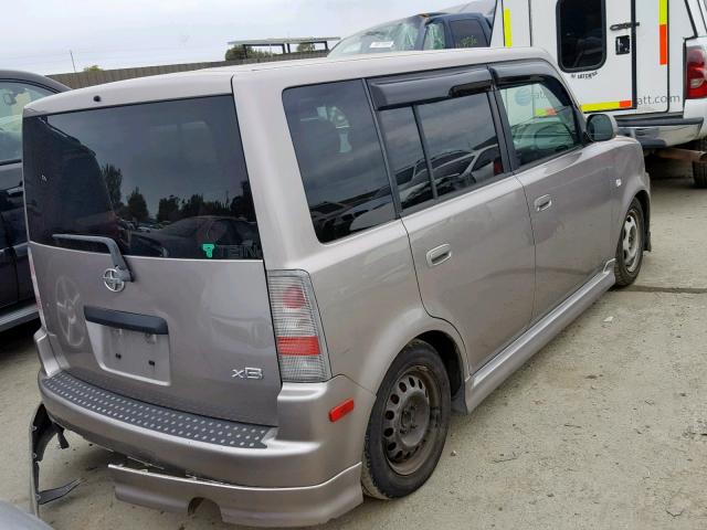 JTLKT334140133828 - 2004 TOYOTA SCION XB SILVER photo 4