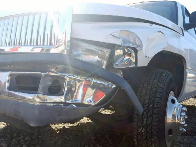 3B7MC33C62M200414 - 2002 DODGE RAM 3500 WHITE photo 9