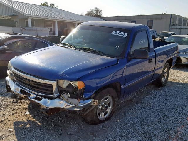 1GTEC14V93Z328963 - 2003 GMC NEW SIERRA BLUE photo 2