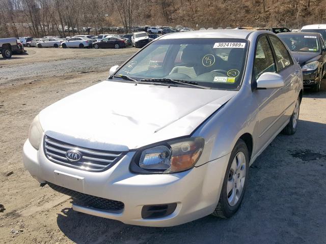 KNAFE221595603357 - 2009 KIA SPECTRA EX SILVER photo 2