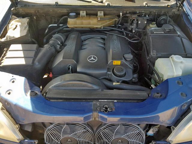 4JGAB54E92A305894 - 2002 MERCEDES-BENZ ML 320 BLUE photo 7