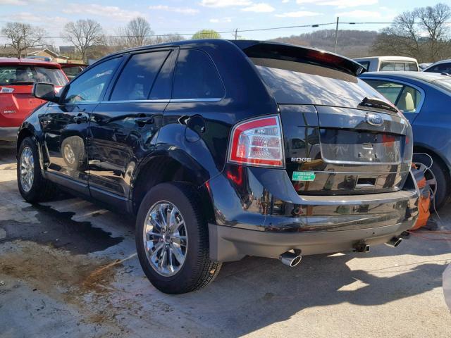 2FMDK49C88BA10846 - 2008 FORD EDGE LIMIT BLACK photo 3