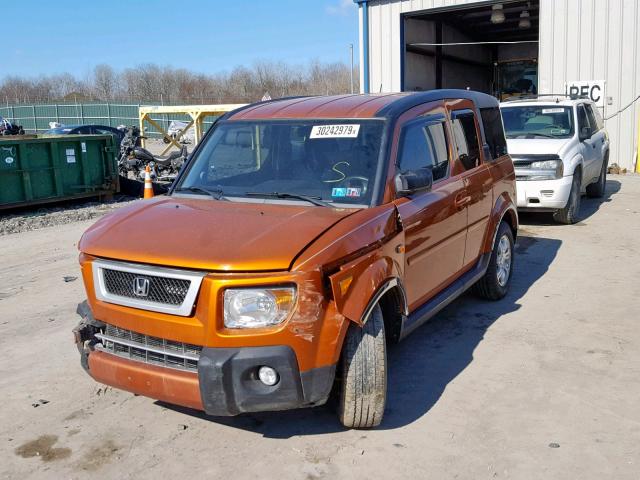 5J6YH287X6L015714 - 2006 HONDA ELEMENT EX ORANGE photo 2