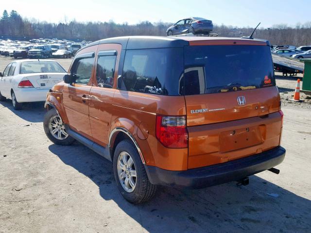 5J6YH287X6L015714 - 2006 HONDA ELEMENT EX ORANGE photo 3