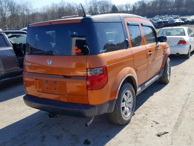 5J6YH287X6L015714 - 2006 HONDA ELEMENT EX ORANGE photo 4