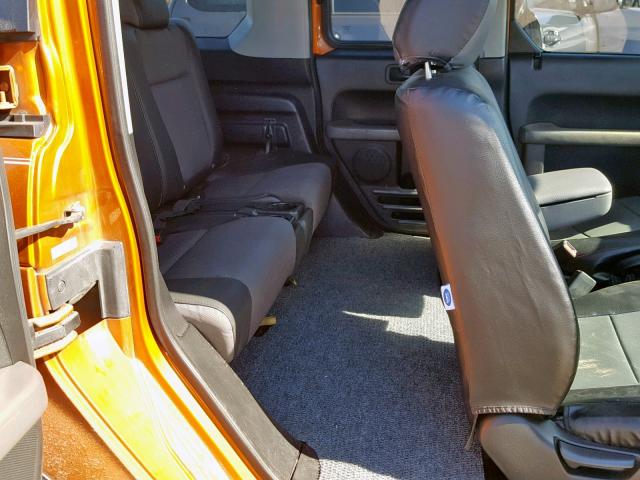 5J6YH287X6L015714 - 2006 HONDA ELEMENT EX ORANGE photo 5