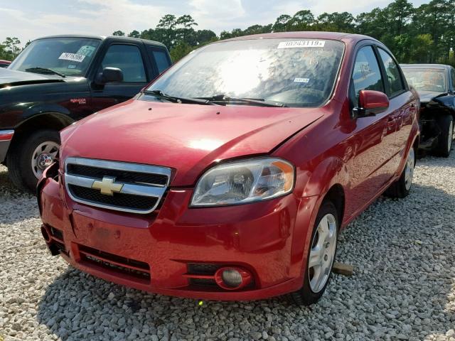 KL1TG5DE5BB236508 - 2011 CHEVROLET AVEO LT RED photo 2