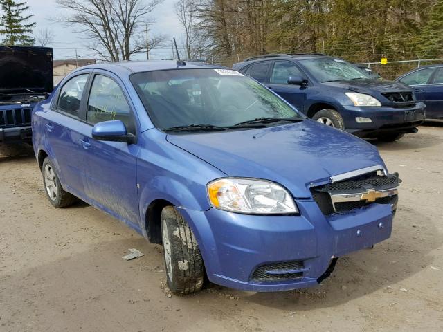 KL1TD56E29B659238 - 2009 CHEVROLET AVEO LS BLUE photo 1
