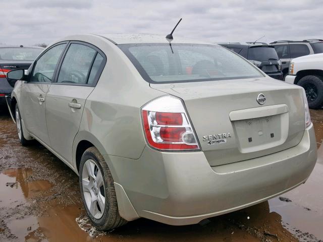 3N1AB61E98L728929 - 2008 NISSAN SENTRA 2.0 BEIGE photo 3