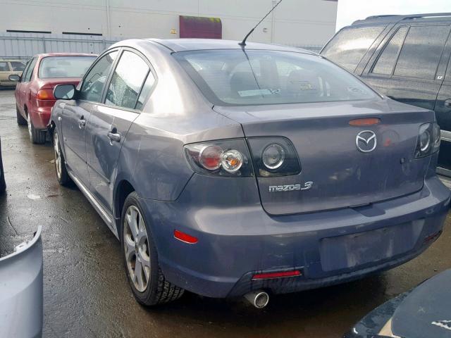 JM1BK324X71701718 - 2007 MAZDA 3 S GRAY photo 3