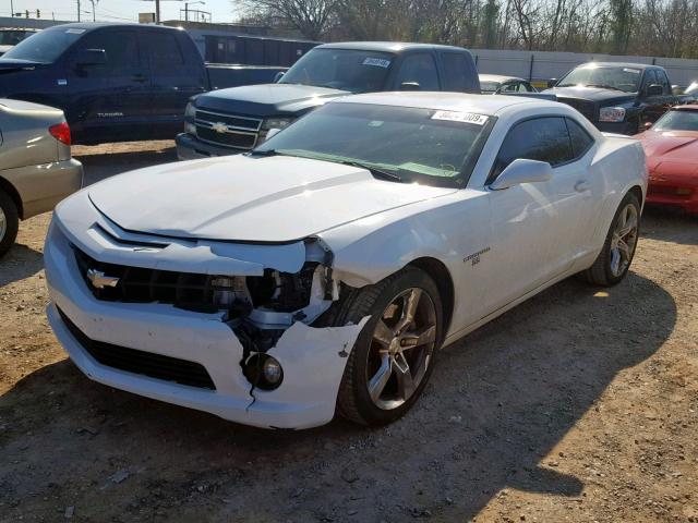 2G1FK1EJ2A9162854 - 2010 CHEVROLET CAMARO SS WHITE photo 2