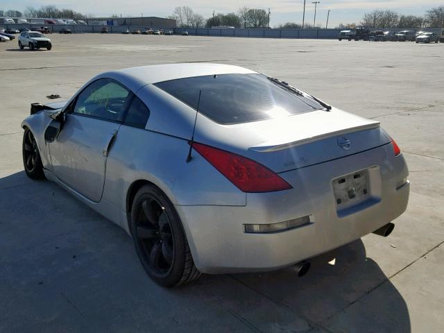 JN1AZ34D56M309332 - 2006 NISSAN 350Z COUPE SILVER photo 3