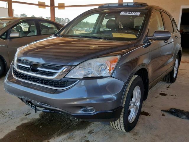 5J6RE3H70AL046627 - 2010 HONDA CR-V EXL GRAY photo 2