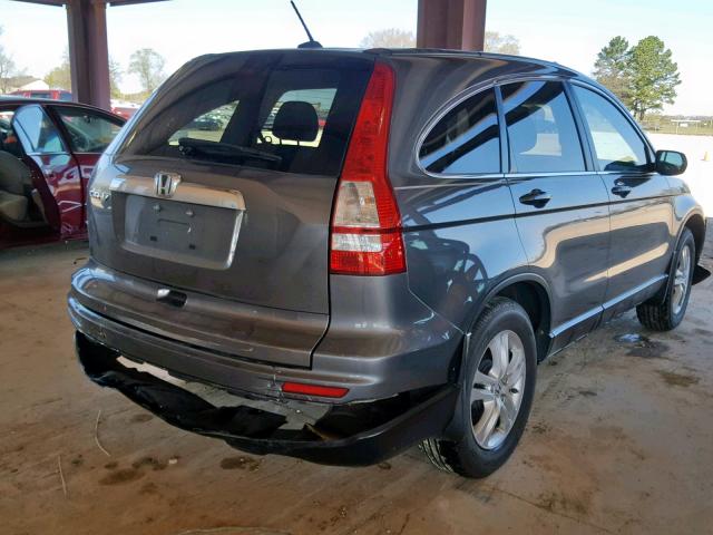 5J6RE3H70AL046627 - 2010 HONDA CR-V EXL GRAY photo 4