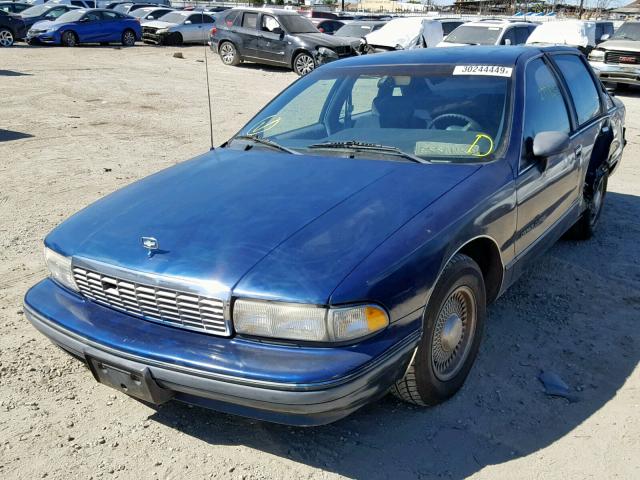 1G1BN53E5MR106260 - 1991 CHEVROLET CAPRICE CL BLUE photo 2