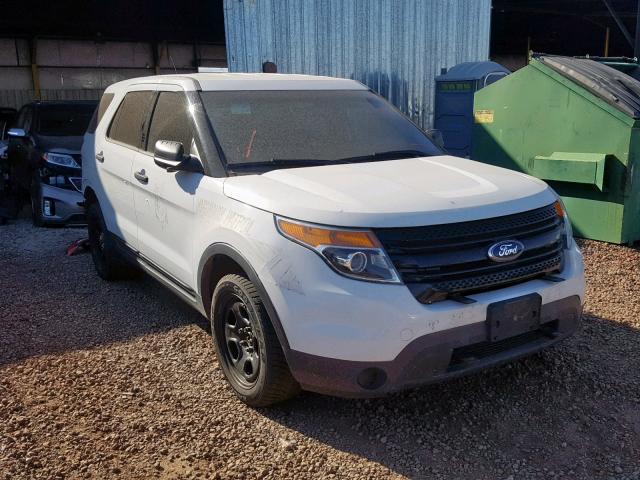 1FM5K8AR1EGB85942 - 2014 FORD EXPLORER P WHITE photo 1