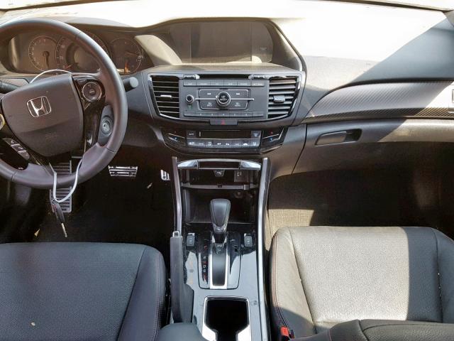 1HGCR2F11HA265693 - 2017 HONDA ACCORD SPO GRAY photo 9