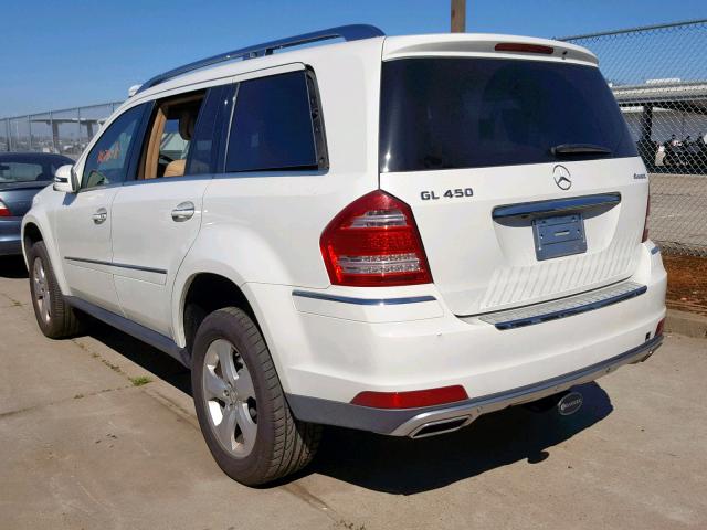 4JGBF7BE7BA718582 - 2011 MERCEDES-BENZ GL 450 4MA WHITE photo 3