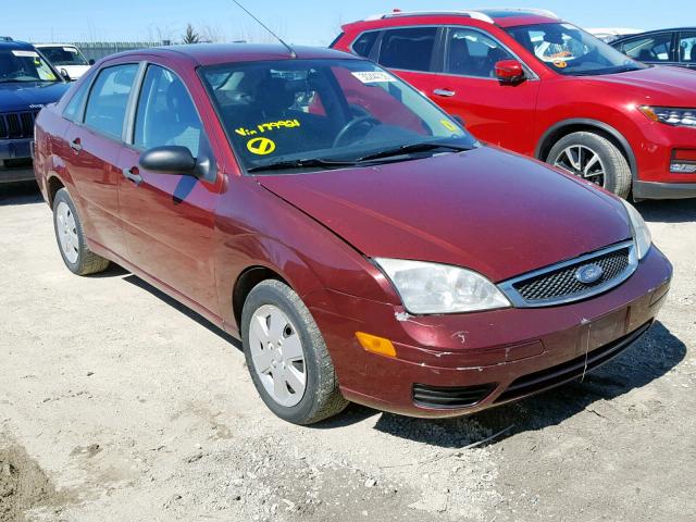 1FAFP34N17W179921 - 2007 FORD FOCUS ZX4 MAROON photo 1