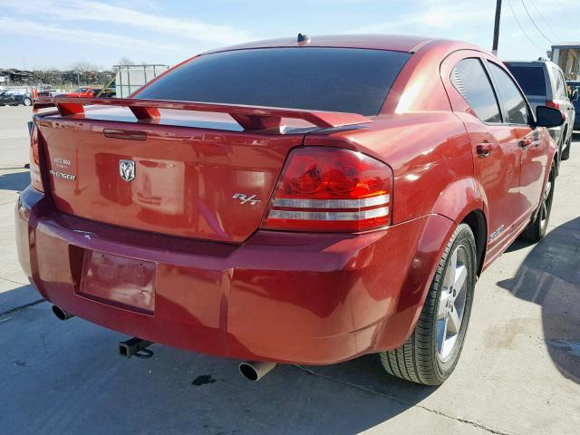 1B3LC76M68N686522 - 2008 DODGE AVENGER R/ BURGUNDY photo 4