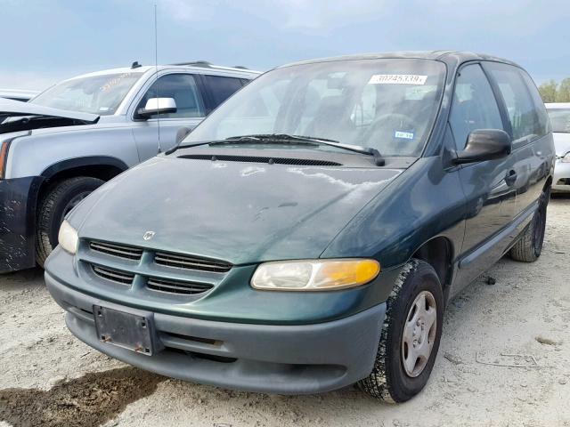 2B4FP25B5XR190080 - 1999 DODGE CARAVAN GREEN photo 2