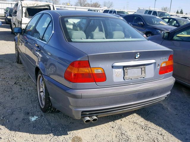 WBAEV53463KM31466 - 2003 BMW 330 I BLUE photo 3