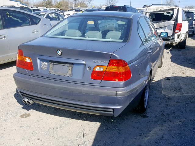 WBAEV53463KM31466 - 2003 BMW 330 I BLUE photo 4