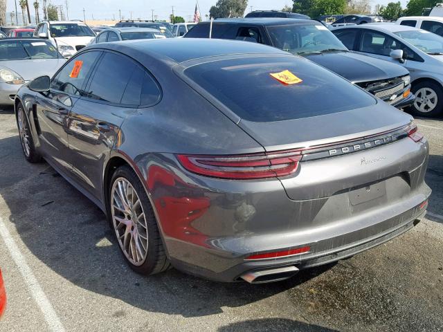 WP0AA2A74JL113555 - 2018 PORSCHE PANAMERA 4 GRAY photo 3