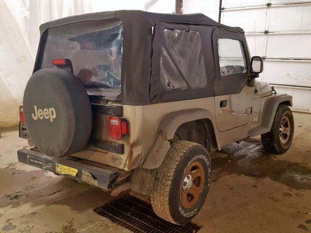 1J4FA29156P705496 - 2006 JEEP WRANGLER / BEIGE photo 4