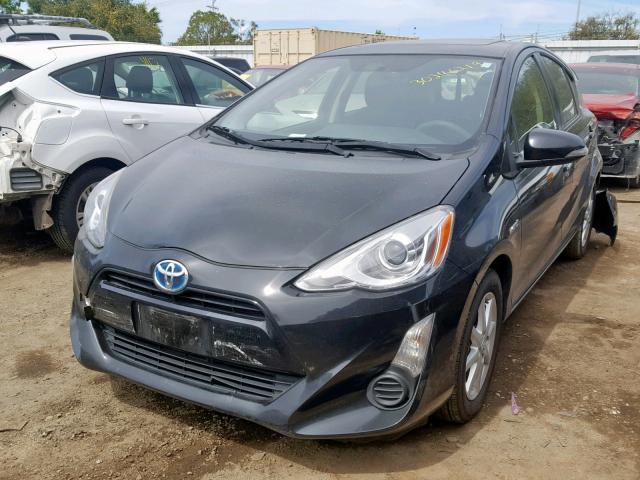 JTDKDTB34F1090634 - 2015 TOYOTA PRIUS C BLACK photo 2