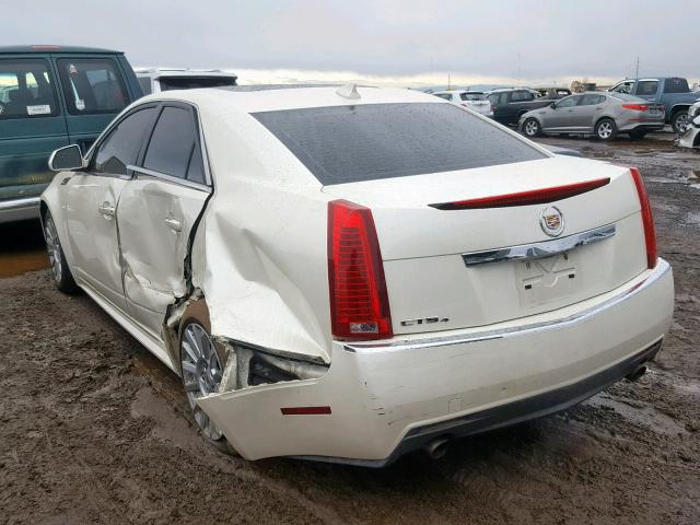 1G6DG5EG1A0110379 - 2010 CADILLAC CTS LUXURY WHITE photo 3