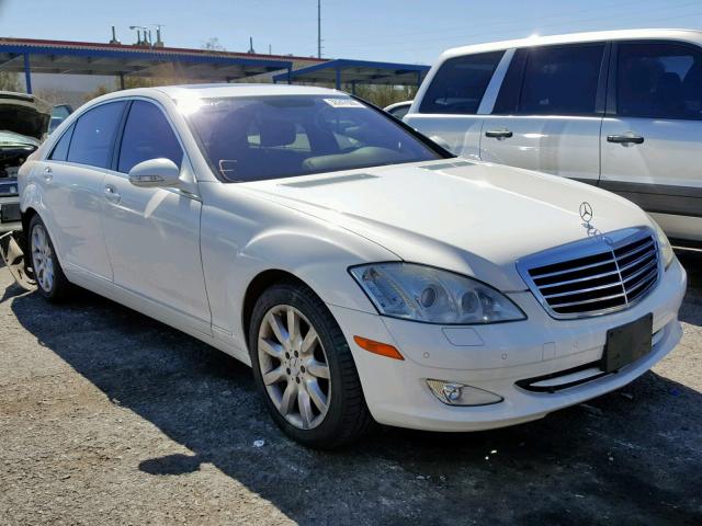 WDDNG71X27A049720 - 2007 MERCEDES-BENZ S 550 WHITE photo 1