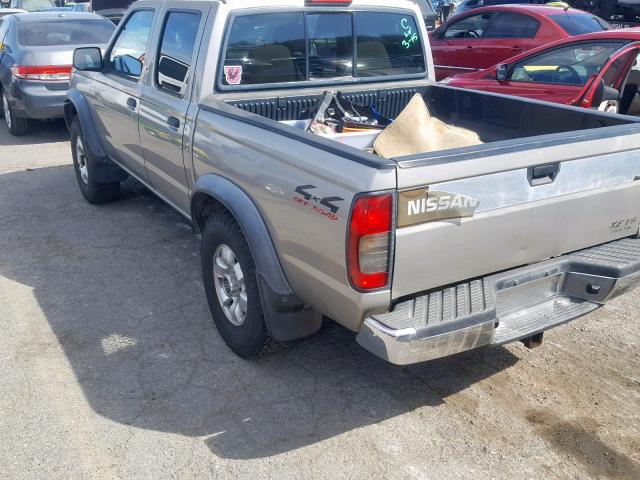 1N6ED27Y9YC323455 - 2000 NISSAN FRONTIER C GOLD photo 3