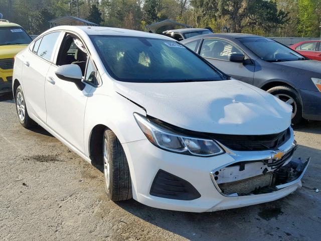 1G1BJ5SM3K7103452 - 2019 CHEVROLET CRUZE WHITE photo 1