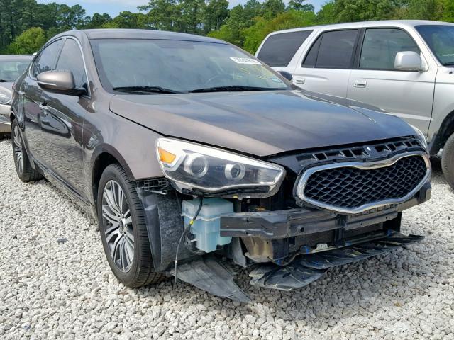 KNALN4D7XE5152615 - 2014 KIA CADENZA PR BROWN photo 1