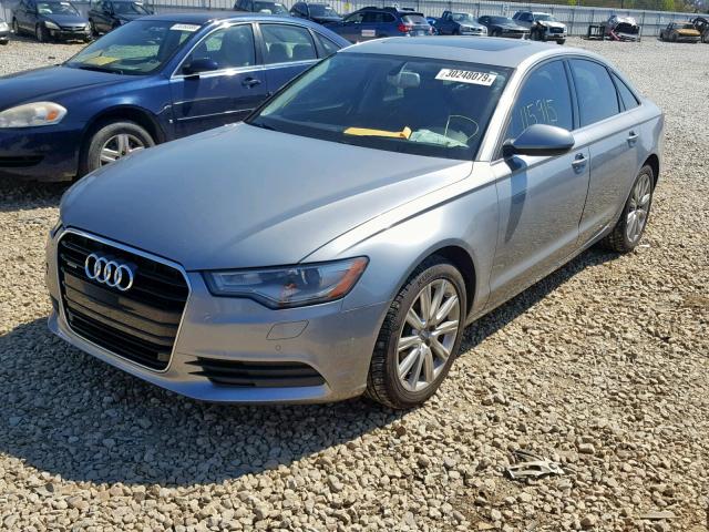 WAUGFAFCXDN141099 - 2013 AUDI A6 PREMIUM GRAY photo 2