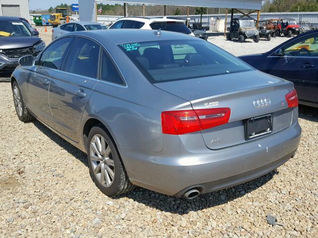 WAUGFAFCXDN141099 - 2013 AUDI A6 PREMIUM GRAY photo 3