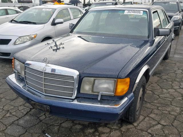 WDBCA35E4KA465909 - 1989 MERCEDES-BENZ 420 SEL BLUE photo 2