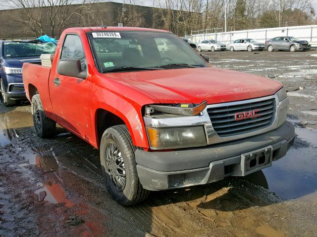 1GTCS149398120072 - 2009 GMC CANYON RED photo 1