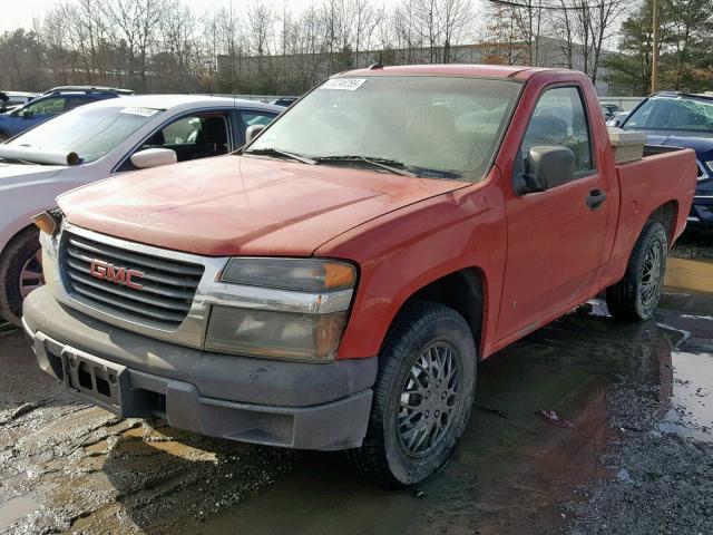 1GTCS149398120072 - 2009 GMC CANYON RED photo 2