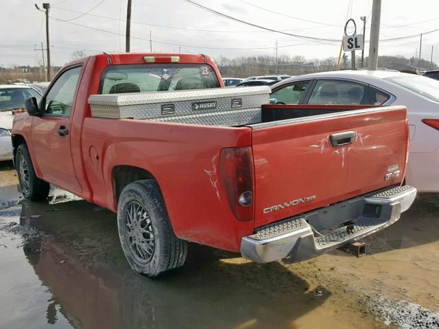 1GTCS149398120072 - 2009 GMC CANYON RED photo 3