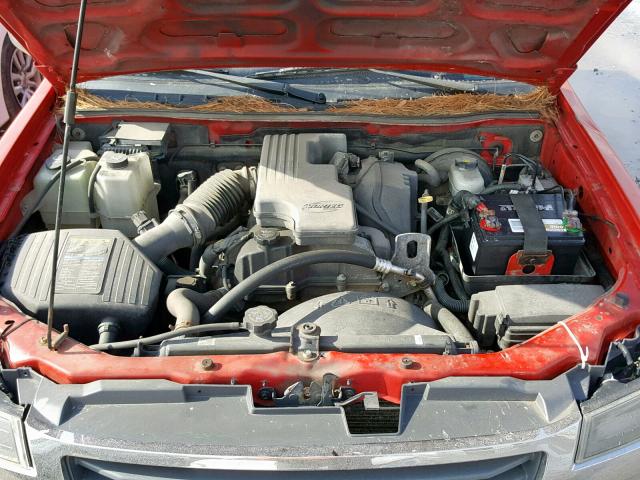 1GTCS149398120072 - 2009 GMC CANYON RED photo 7