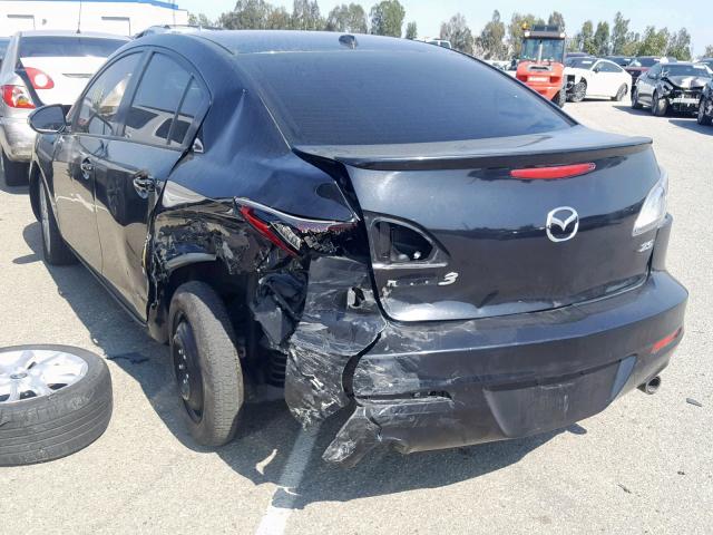 JM1BL1W91D1748266 - 2013 MAZDA 3 S BLACK photo 3