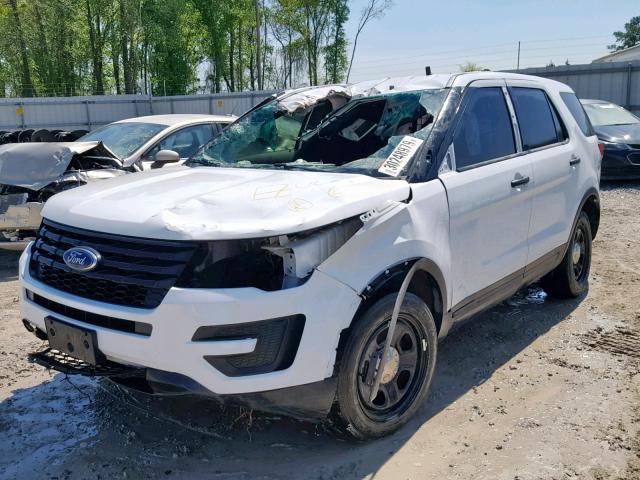 1FM5K8AR4HGB33709 - 2017 FORD EXPLORER P WHITE photo 2