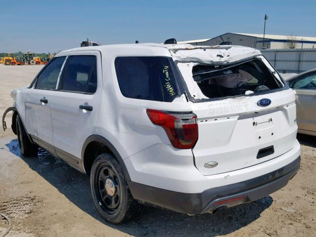 1FM5K8AR4HGB33709 - 2017 FORD EXPLORER P WHITE photo 3