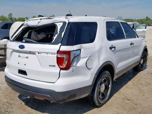 1FM5K8AR4HGB33709 - 2017 FORD EXPLORER P WHITE photo 4